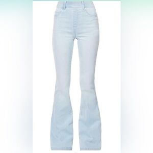 White wash Spanx bell jeans M